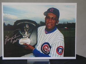 Fergie Jenkins with Cy Young at Hall of Fame