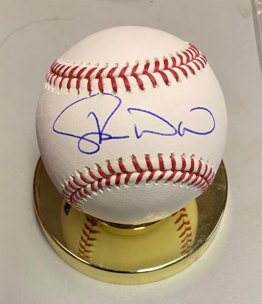 Duane Ward signed baseball - Canadian Baseball Hall of Fame and Museum